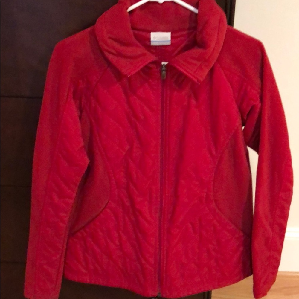 Red columbia jacket